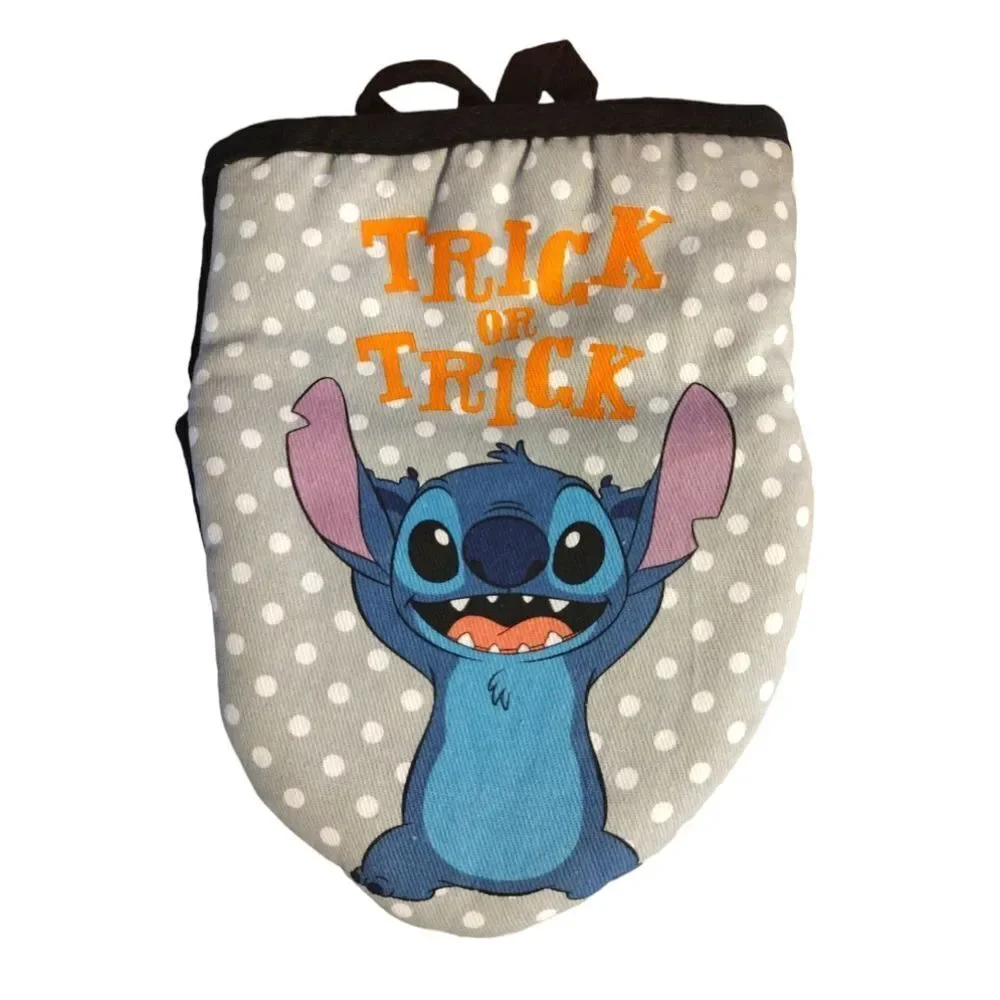 Disney Stitch‎ Halloween Trick Or Treat Print 2 Pack Mini Oven Mitts Set NWT